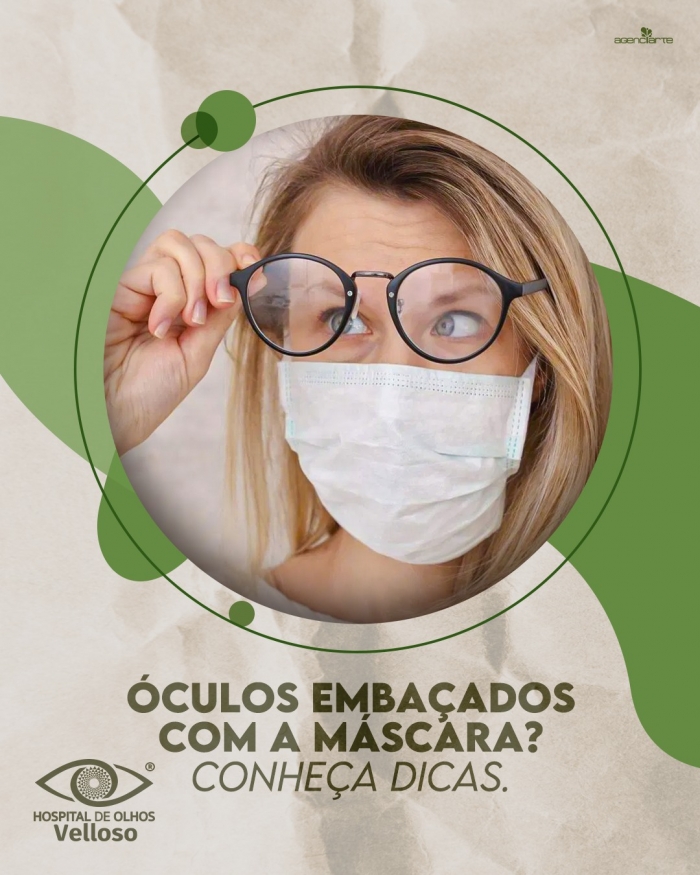 Óculos embaçados com a máscara? Conheça dicas