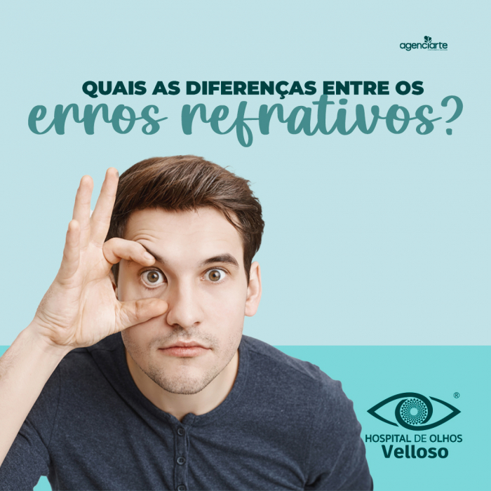 Quais as diferenças entre os erros refrativos ?
